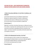 LSUS MHA 706 FINAL &ndash; LORD COMPREHENSIVE EXAMINATION 2026&sol;2027 EDITION COMPLETE WITH 100&percnt; VERIFIED ANSWERS