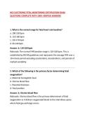 NCC ELECTRONIC FETAL MONITORING CERTIFICATION EXAM QUESTIONS COMPLETE WITH 100&percnt; VERIFIED ANSWERS