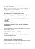NUR 257 Final Exam Questions and Answers &vert; Nursing Study Guide 2026&sol;2027&NewLine;