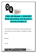 CHHI 300 Module 1 2026&sol;2027 &vert; 20 Questions & Answers &vert; Early Church&comma; New Testament Canon&comma; Nicaea & Constantine
