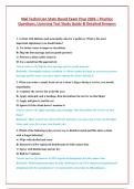 Nail Technician State Board  Actual Exam Questions and Answer Latest Update