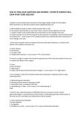 NUR 257 Final Exam Questions and Answers &vert; Nursing Study Guide 2026&sol;2027