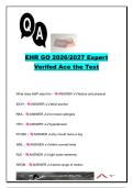 EHR GO 2026&sol;2027 &vert; 30&plus; Questions & Answers &vert; EHR Documentation&comma; Medical Abbreviations&comma; CIWA&comma; MedlinePlus & Medication Orders