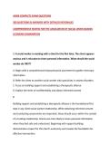 ASWB COMPLETE EXAM QUESTIONS&NewLine;200 QUESTIONS & ANSWERS WITH DETAILED RATIONALES&NewLine;COMPREHENSIVE REVIEW FOR THE ASSOCIATION OF SOCIAL WORK BOARDS LICENSING EXAMINATION&NewLine;