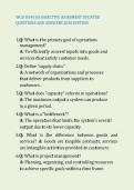 WGU D545 OA Exam &vert; Objective Assessment Questions and Answers &vert; 2026 Edition
