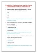 EPA 608 HVAC Certification  Actual Exam Questions and Answer Latest Update