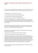EXIT HESI - Comprehensive Exam A Practice Questions and answers A&plus; Grade&NewLine;