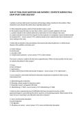NUR 257 Final Exam Questions and Answers &vert; Nursing Study Guide 2026&sol;2027&NewLine;