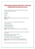  NR 507 Final Actual Exam Questions and Answer Latest Update