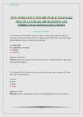 NEW YORK STATE NOTARY PUBLIC Actual Exam Questions and Correct Answer Latest Update