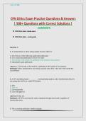 CPA ETHICS  Actual Exam Questions and Correct Answer Latest Update