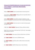 NR 283 PATHOPHYSIOLOGY EXAM QUESTIONS&NewLine;AND CORRECT ANSWERS PROFESSORVALIDATED&period;