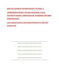 NURS 5315 ADVANCED PATHOPHYSIOLOGY UTA EXAM 1-5&NewLine;COMPREHENSIVE REVIEW&colon; CELLULAR ADAPTATION&comma; FLUID & ELECTROLYTE BALANCE&comma; CARDIOVASCULAR&comma; PULMONARY&comma; AND RENAL PATHOPHYSIOLOGY&NewLine;Latest Updated Solutions with Detailed Rationales for 2026-2027 Academic Year&NewLine;