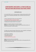 CCRN PEDIATRIC AACN Actual Exam Questions and Correct Answer Latest Update