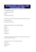 Art Appreciation 1301 Exam 1 with correct answers 100&percnt;