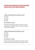 CERTIFIED POOL OPERATOR &lpar;CPO&rpar; EXAM QUESTIONS COMPLETE WITH 100&percnt; VERIFIED ANSWERS
