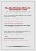 NCCT SURGICAL TECH EXAM 3 Actual Exam Questions and Correct Answer Latest Update