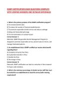 RAMP CERTIFICATION EXAM QUESTIONS COMPLETE WITH VERIFIED ANSWERS AND DETAILED RATIONALES