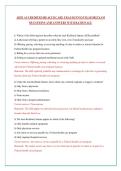 AHFI Actual Exam Questions and Correct Answer Latest Update