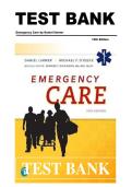 Test Bank for Emergency Care&comma; 14th Edition by Daniel Limmer&comma; Michael F&period; O'Keefe & Edward T&period; Dickinson &ndash; Complete Chapters 1&ndash;41 with 600&plus; Verified Questions&comma; Answers & Detailed Rationales for EMT & Paramedic Certification &lpar;2025&ndash;2027&rpar;