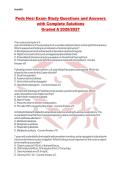 Peds Hesi Exam Study Questions and Answers&NewLine;with Complete Solutions&NewLine;Graded A 2026&sol;2027