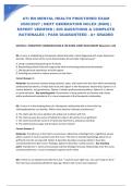 ATI RN MENTAL HEALTH PROCTORED EXAM 2026&sol;2027 &vert; NEXT GENERATION NCLEX &lpar;NGN&rpar; &vert; EXPERT VERIFIED &vert; 200 QUESTIONS & COMPLETE RATIONALES &vert; PASS GUARANTEED - A&plus; GRADED