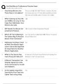 CBP Certified Bitcoin Professional Practice Exam &sol; Score 100&percnt; with 2025-2026 New Version &sol; Complete Test Bank & Study Guide&NewLine;&NewLine;