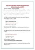 NURS 5433 FINAL  Actual Exam Questions and Correct Answer with Rationale Latest Update