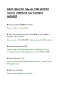 BURNS PEDIATRIC PRIMARY CARE UPDATED&NewLine;ACTUAL QUESTIONS AND CORRECT&NewLine;ANSWERS&NewLine;