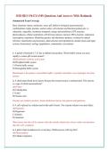 RIO BIO 156  Actual Exam Questions and Correct Answer with Rationale Latest Update