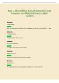 FAC 1502 NOTES EXAM Questions and&NewLine;Answers Verified Solutions Latest&NewLine;Update