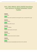 FAC 1502 MOCK TEST PAPER Questions&NewLine;and Answers Verified Solutions Latest&NewLine;Update