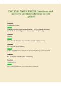 FAC 1502 MOCK PAPER Questions and&NewLine;Answers Verified Solutions Latest&NewLine;Update