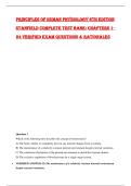 Principles of Human Physiology 6th Edition Stanfield Complete Test Bank&colon; Chapters 1-24 Verified Exam Questions & Rationales
