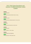FAC 1502 Exam Questions and&NewLine;Answers Verified Solutions Latest&NewLine;Update