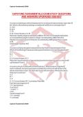 CAPSTONE FUNDAMENTALS EXAM STUDY QUESTIONS&NewLine;AND ANSWERS UPGRADED 2026&sol;2027