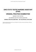 Ohio STNA Exam 2026&sol;2027 Latest Edition &vert; Comprehensive Study Guide &vert; 200&plus; Practice Questions & Detailed Answer Explanations &vert; Ohio Nursing Assistant Certification Prep