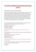 NCC EFM Certification  Actual Exam Questions and Correct Answer with Rationale Latest Update