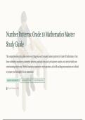 Grade 10 Mathematics - Number Patterns&NewLine;