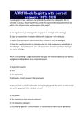 ARRT Mock Registry with correct answers 100&percnt; 2026
