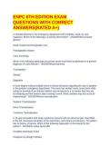 ENPC 6TH EDITION EXAM QUESTIONS WITH CORRECT ANSWERS&lpar;RATED A&plus;&rpar;