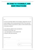 NBRC PRACTICE QUESTIONS WITH 100&percnt; CORRECT ANSWERS&period;&period;