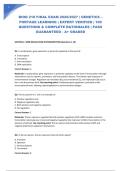 BIOD 210 FINAL EXAM 2026&sol;2027 &vert; GENETICS &ndash; PORTAGE LEARNING &vert; EXPERT VERIFIED &vert; 100 QUESTIONS & COMPLETE RATIONALES &vert; PASS GUARANTEED - A&plus; GRADED