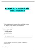 NBRC PRACTICE TMC QUESTIONS WITH 100&percnt; CORRECT ANSWERS