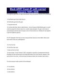 Mock ARRT Exam &num;1 with correct answers 100&percnt; 2026