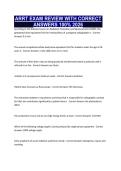 ARRT EXAM REVIEW WITH CORRECT ANSWERS 100&percnt; 2026
