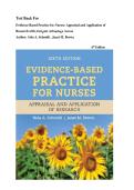 VIDENCE-BASED PRACTICE FOR NURSES&colon; APPRAISAL AND APPLICATION OF RESEARCH WITH NAVIGATE ADVANTAGE ACCESS