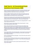 Field Tech II - III Conventional Exam Questions And Answers 2026