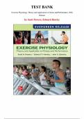 Test Bank for Exercise Physiology&colon; Theory and Application to Fitness and Performance 2026 Release by Scott Powers&comma; Edward Howley&comma; Chapter 1-24 &vert; All Chapters
