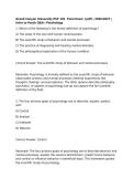 Grand Canyon University PSY 101 Final Exam &lpar;pdf&rpar; &vert; 2026&sol;2027 &vert; Introduction to Psychology Q&A &vert; Psychology
